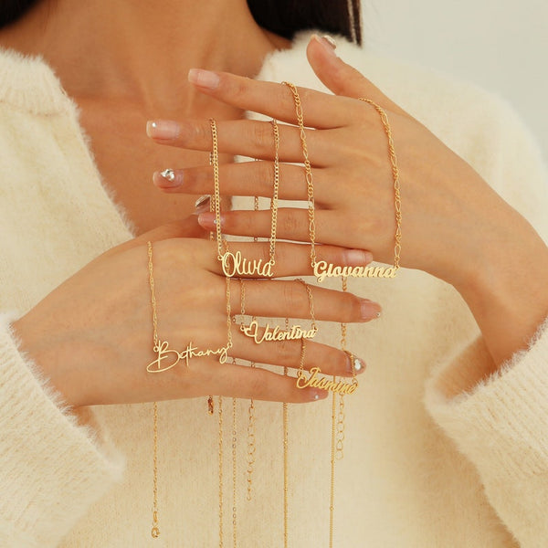 Unleash Your Creativity and Thoughtfulness: Design a Custom Name Necklace That Reflects Her Personality and Style