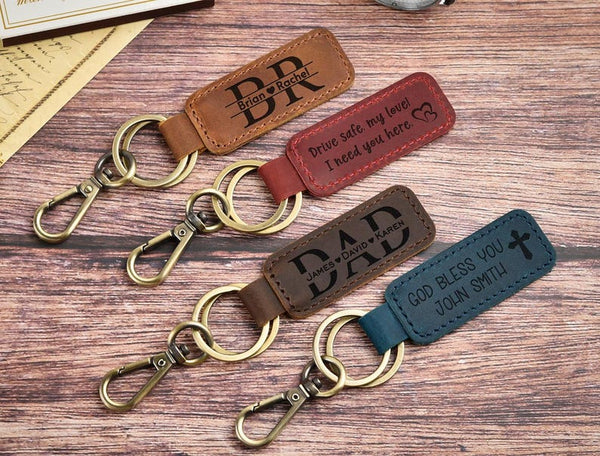 Custom Photo Leather Keychain,Wedding Anniversary Gift, Personalised Key Chain for Him, Car Keyring, Birthday Gift, Christmas Gift for Her
